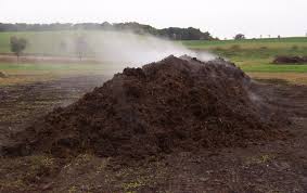 Why do we add straw as an auxiliary raw material when composting manure?